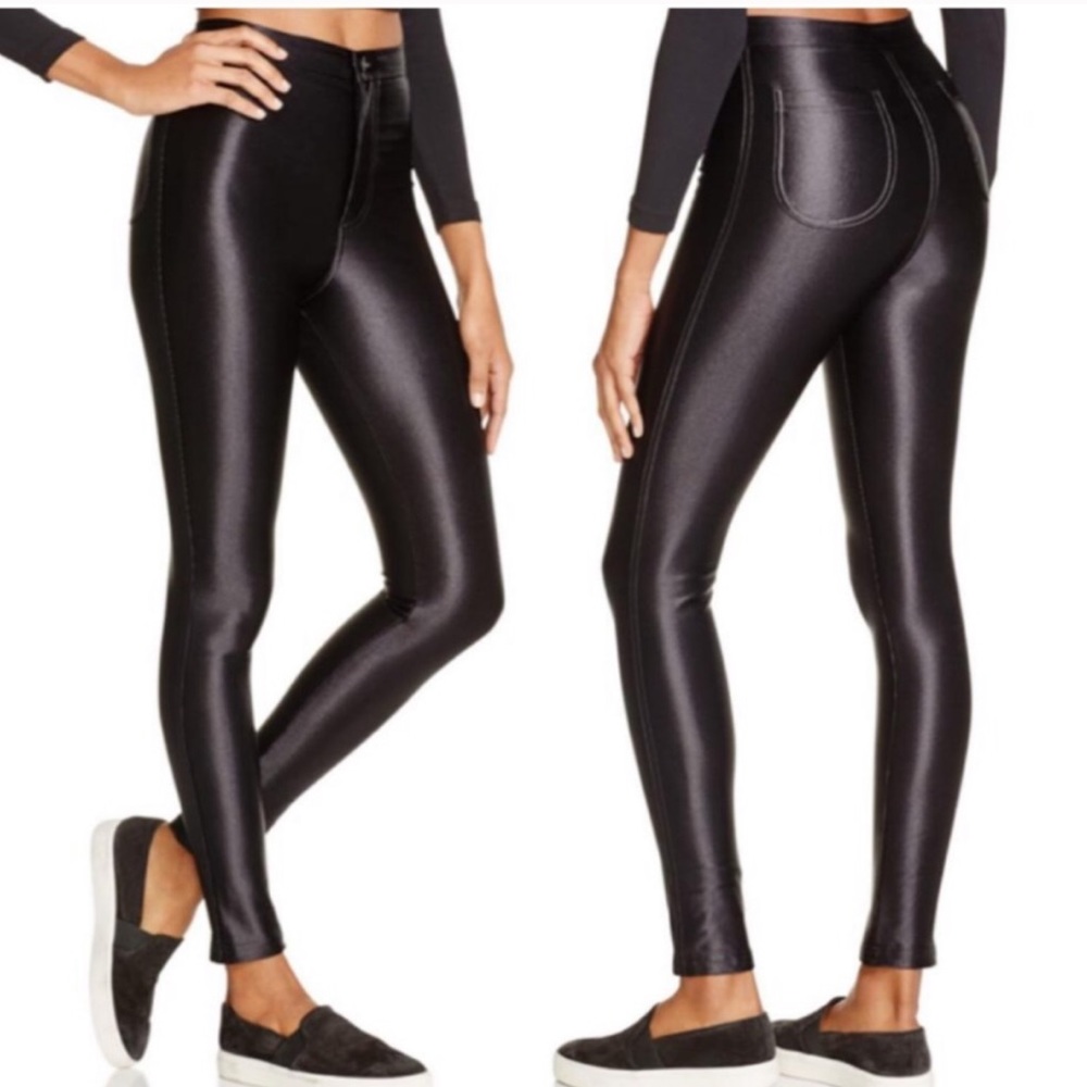American Apparel Black Disco Shorts